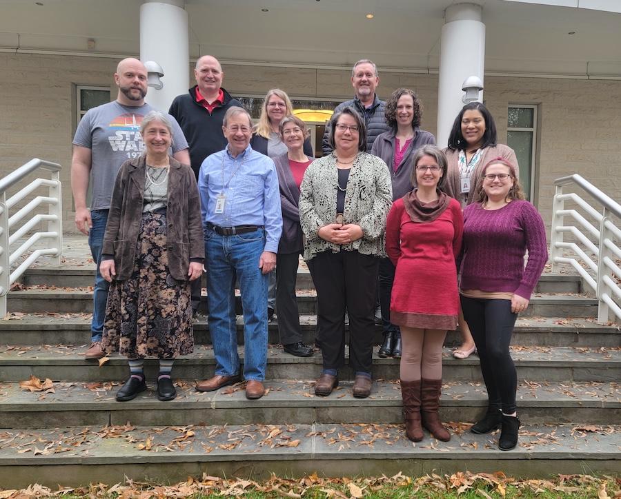 The FTI Leadership Team outside the American Center for Physics in College Park, MD, in 2022